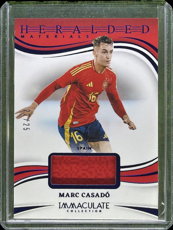 2024 Immaculate Collection #18 Heralded Materials - Sapphire /25
