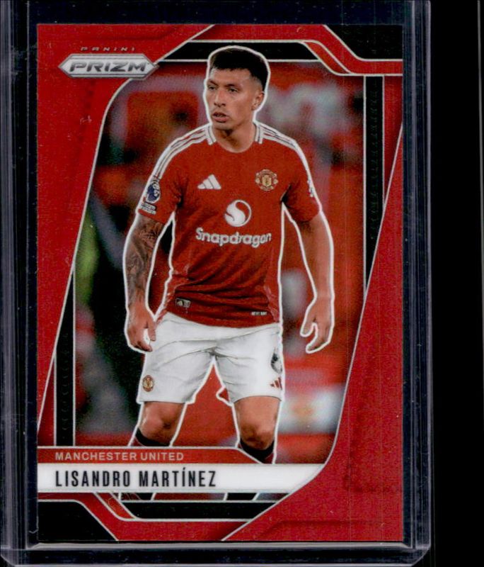 Lisandro Martinez 2024 Prizm Premier League #136 Red /199 RAW
