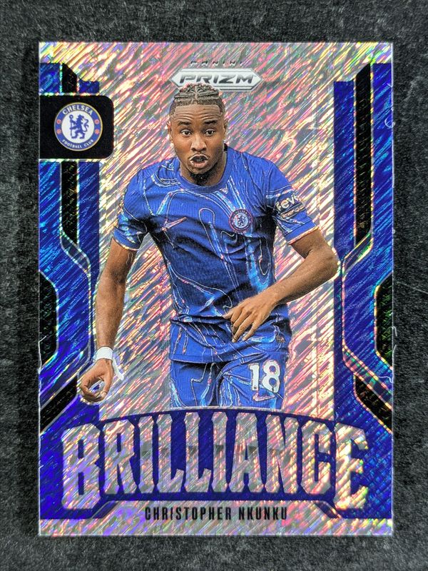 2024 Prizm Premier League #27 Brilliance - Blue Shimmer /8