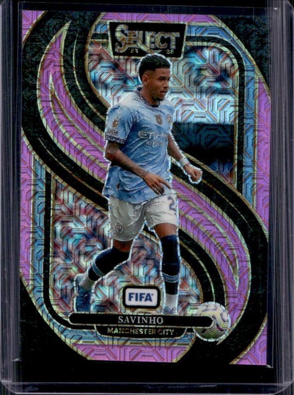 Savinho 2024 Select FIFA #126 Mezzanine Pink Mojo /299 RAW