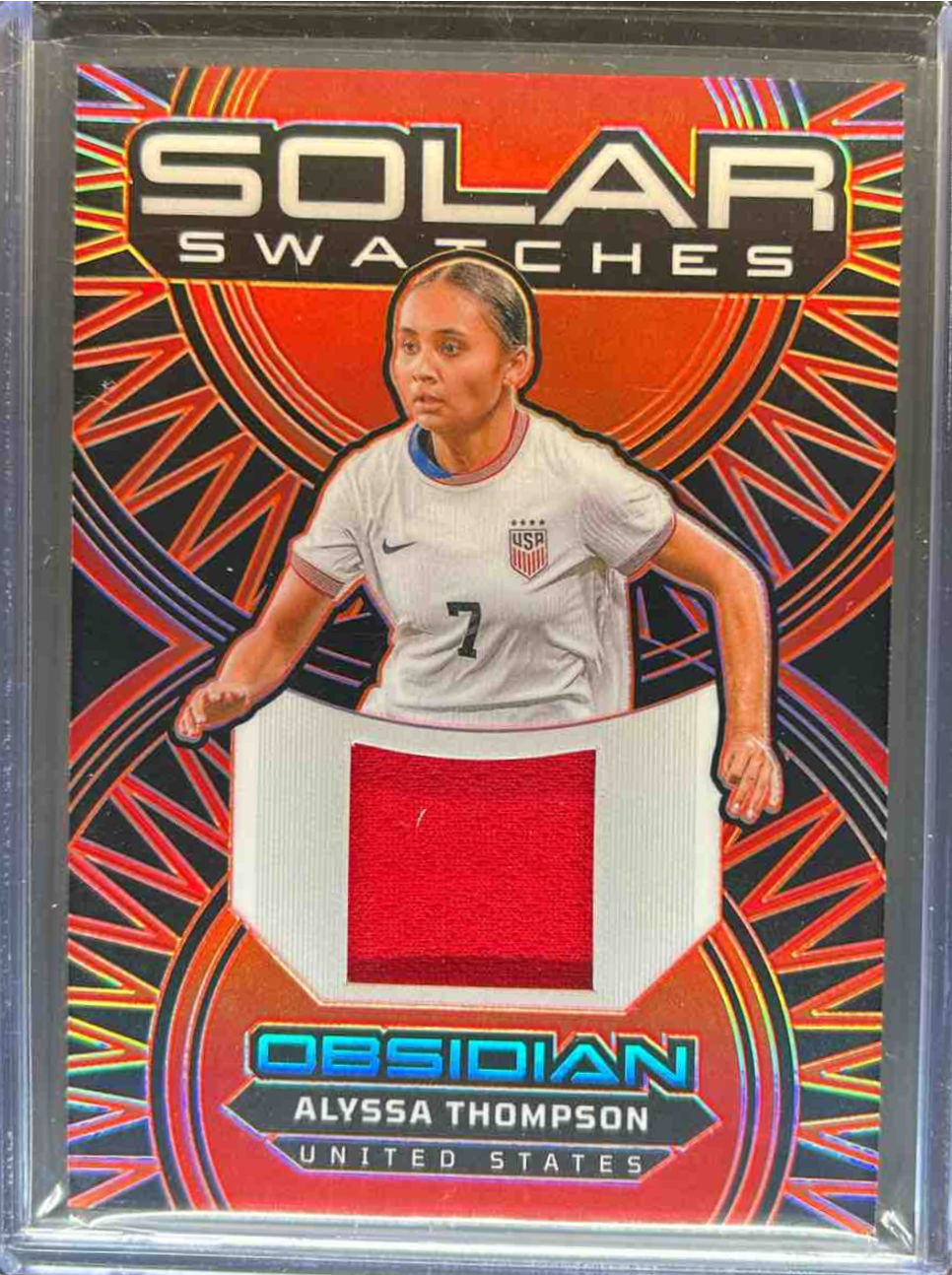 Alyssa Thompson 2024 Obsidian #SS-ATH Solar Swatches - Electric Etch ...