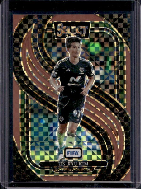 Jin-Kyu Kim 2024 Select FIFA #155 Mezzanine Bronze Checker /75 RAW