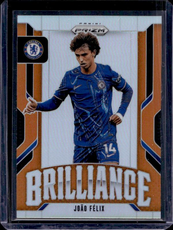 Joao Felix 2024 Prizm Premier League #6 Brilliance - Orange /25 RAW