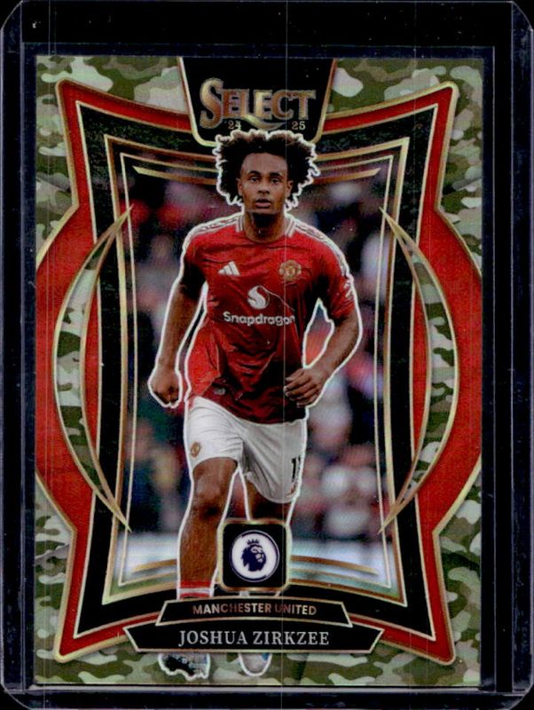 Joshua Zirkzee 2024 Select Premier League #99 Terrace Camo /150 RAW