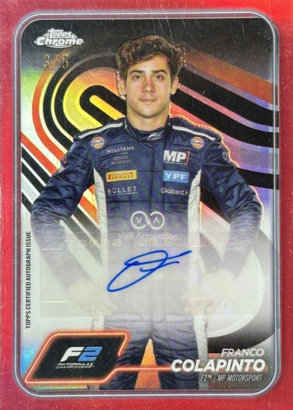 2024 Topps Chrome Formula 1 #CAC-COL Autographs - Red Refractor /5