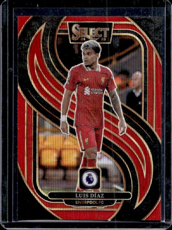 Luis Diaz 2024 Select Premier League #144 Mezzanine Red Wave /88 RAW