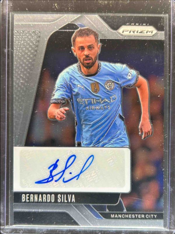 Bernardo Silva 2024 Prizm Premier League #S-BS Signatures RAW
