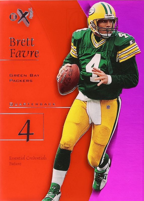 Brett Favre 1998 SkyBox E-X2001 #4 Essential Credentials Future (/57) RAW