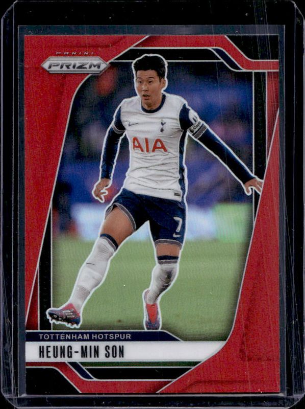 Heung-Min Son 2024 Prizm Premier League #77 Red /199 RAW