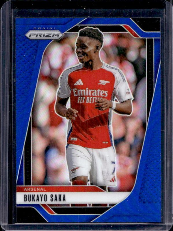 Bukayo Saka 2024 Prizm Premier League #21 Blue /299 RAW