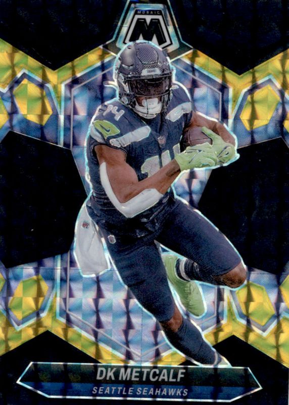 DK Metcalf 2024 Mosaic #199 Choice Black Gold /8 RAW