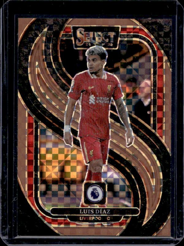 Luis Diaz 2024 Select Premier League #144 Mezzanine Bronze Checker /125 RAW