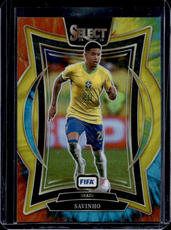 Savinho 2024 Select FIFA #62 Terrace Tie-Dye /25 RAW