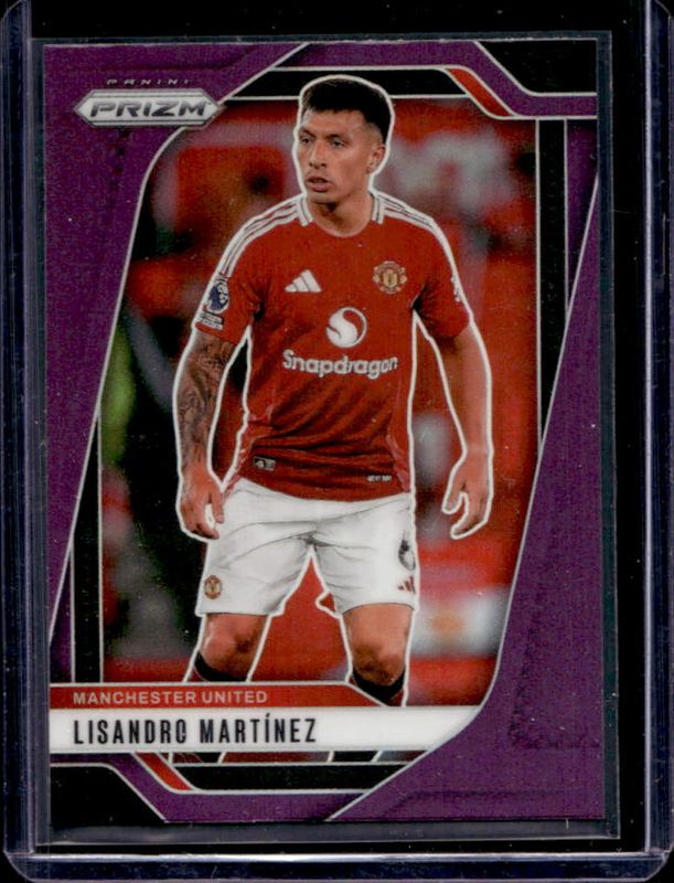 Lisandro Martinez 2024 Prizm Premier League #136 Purple RAW