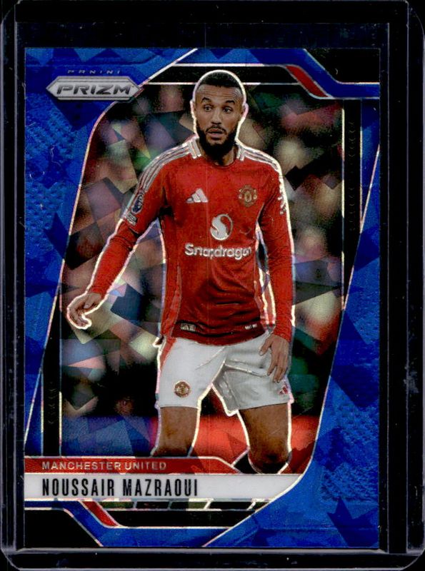 Noussair Mazraoui 2024 Prizm Premier League #139 Blue Ice /75 RAW