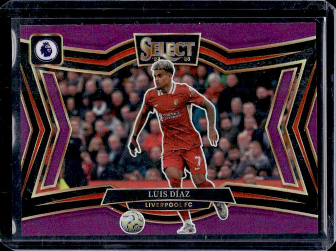 Luis Diaz 2024 Select Premier League #220 Field Level Purple /140 RAW