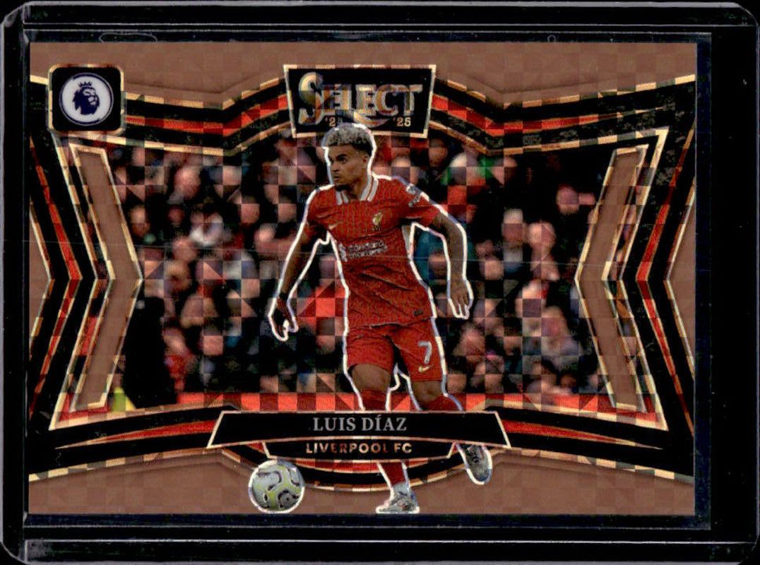 Luis Diaz 2024 Select Premier League #220 Field Level Bronze Checker /125 RAW