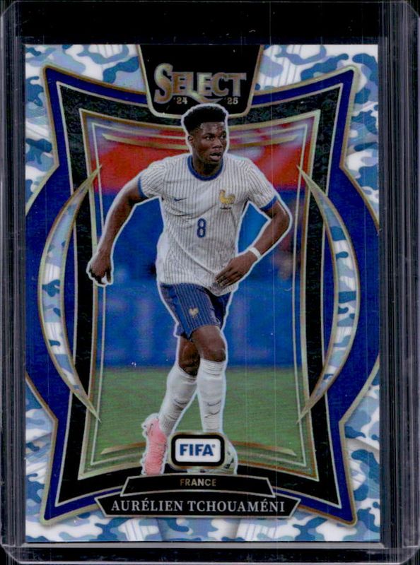 Aurelien Tchouameni 2024 Select FIFA #69 Terrace Winter Camo /30 RAW