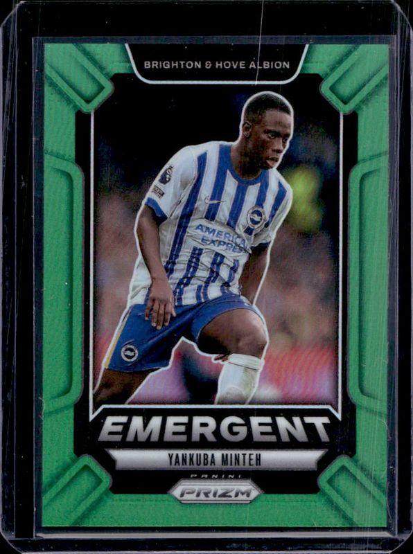 Yankuba Minteh 2024 Prizm Premier League #5 Emergent - Green /5 RAW