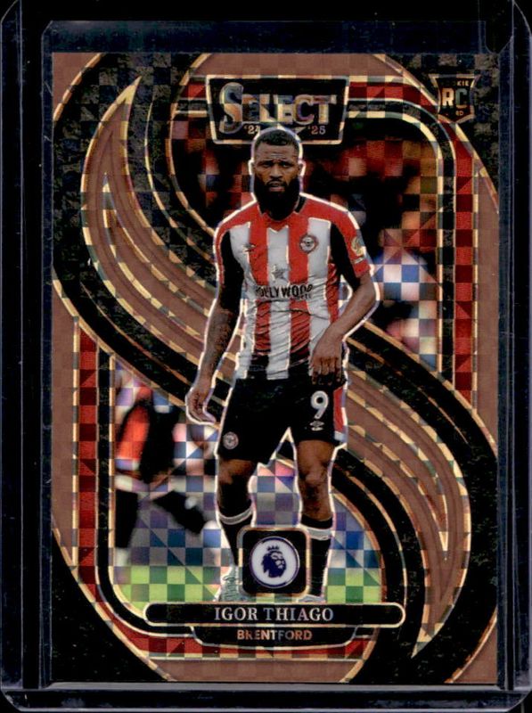 Igor Thiago 2024 Select Premier League #104 Mezzanine Bronze Checker /125 RAW