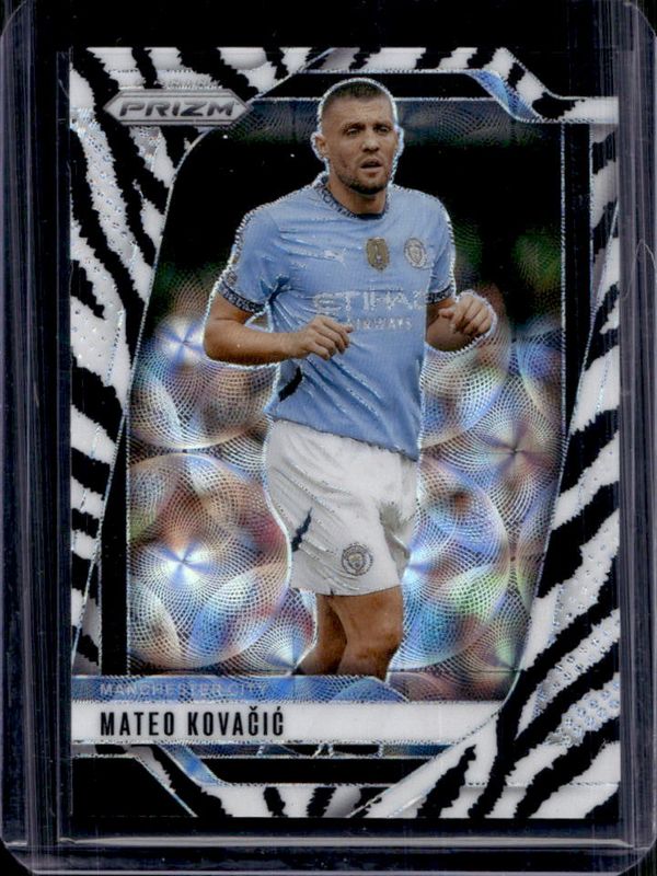 Mateo Kovacic 2024 Prizm Premier League #13 Choice Zebra /15 RAW