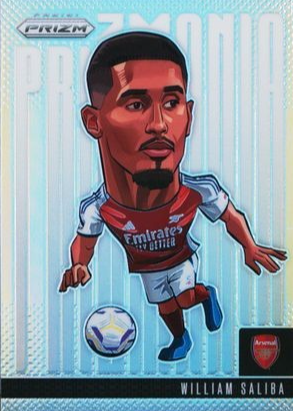 william saliba limited edition card Blue Parallel Base William Saliba 2024 Prizm Premier