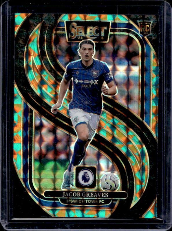 Jacob Greaves 2024 Select Premier League #119 Mezzanine Tessellation /15 RAW