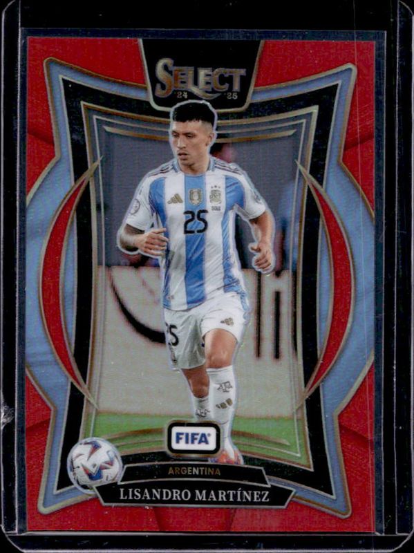Lisandro Martinez 2024 Select FIFA #57 Terrace Red RAW