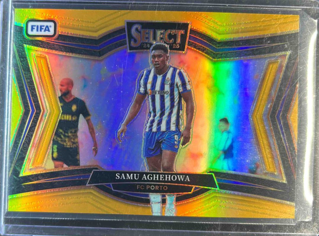 Samu Aghehowa 2024 Select FIFA #236 Field Level Gold /10 RAW