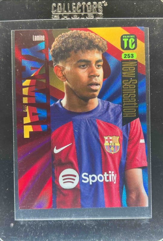 Card NEW SENSATION n°253 Lamine YAMAL Rookie RC Barcelona PANINI TOP