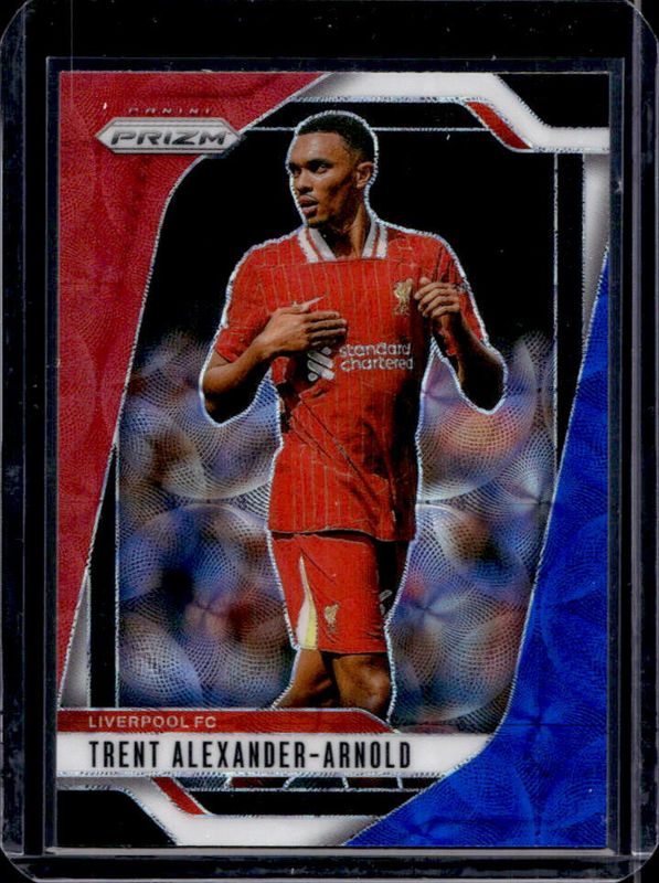 Trent Alexander-Arnold 2024 Prizm Premier League #54 Choice Red White & Blue RAW