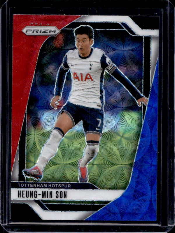 Heung-Min Son 2024 Prizm Premier League #77 Choice Red White & Blue RAW