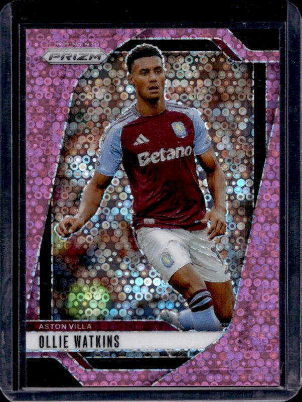 Ollie Watkins 2024 Prizm Premier League #64 Pink Breakaway /149 RAW