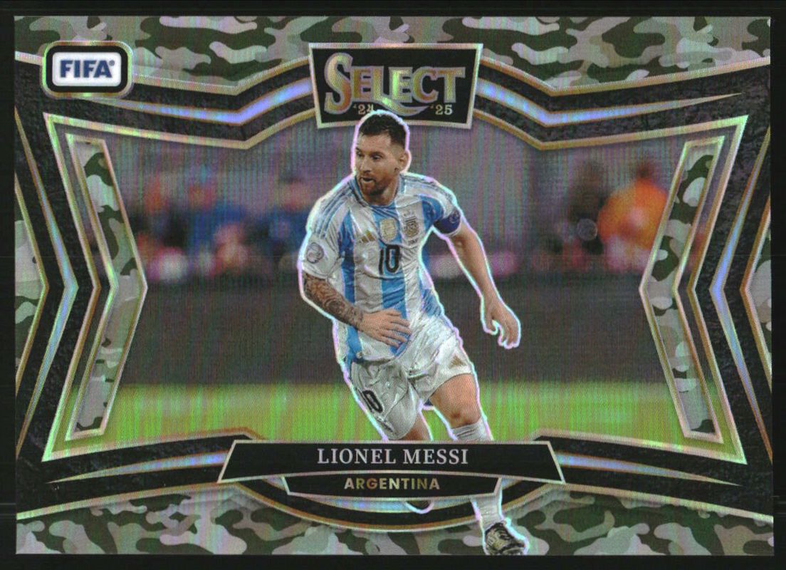 Lionel Messi 2024 Select FIFA #244 Field Level Winter Camo /30 RAW