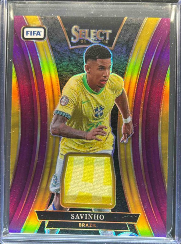 Savinho 2024 Select FIFA #SM-S Select Memorabilia Purple /49 RAW