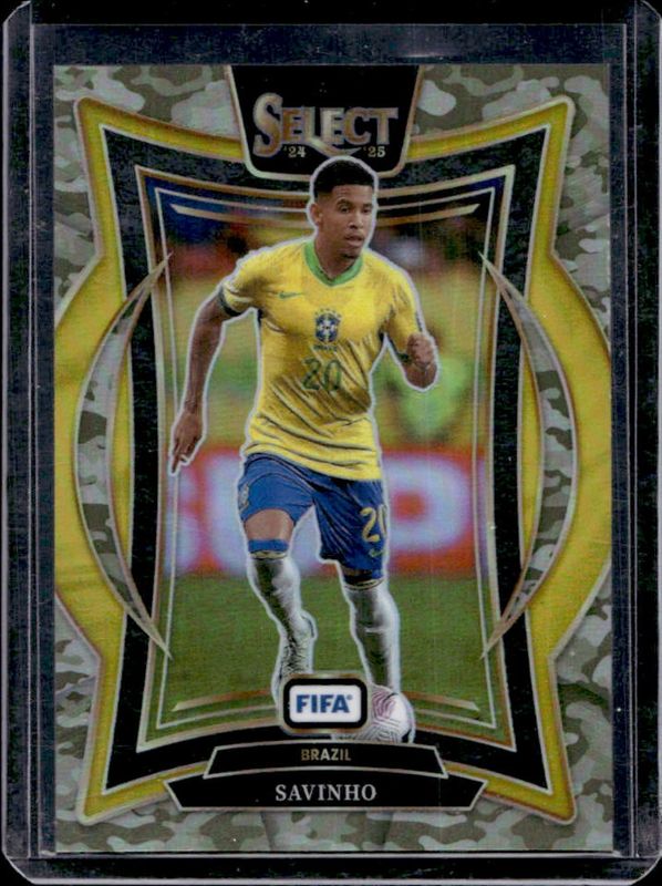 Savinho 2024 Select FIFA #62 Terrace Camo /135 RAW