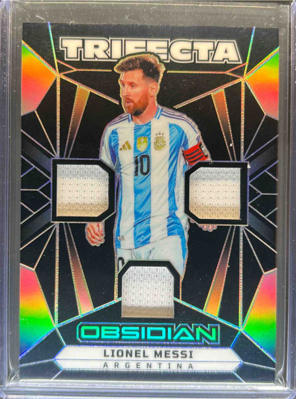 OBSIDIAN LIONEL MESSI ユニフォームカード OBSIDIAN LIONEL MESSI ユニフォームカード