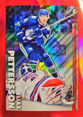 2022 Topps Chrome NHL Sticker Collection #486 Red Refractor /5