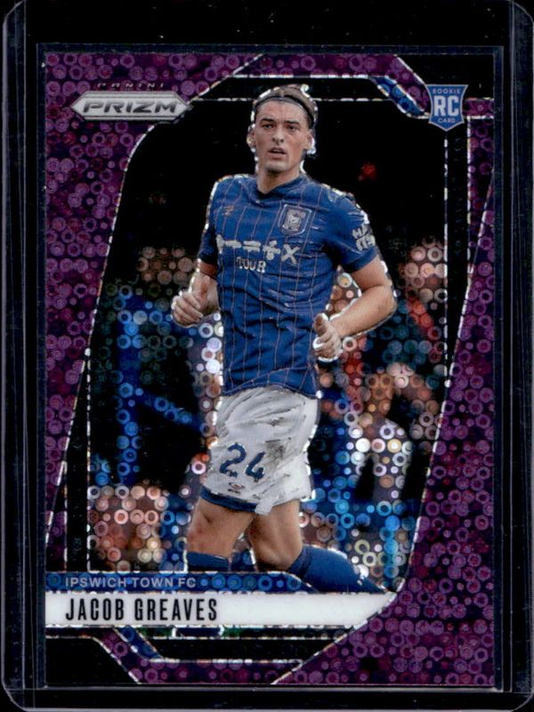 Jacob Greaves 2024 Prizm Premier League #280 Purple Breakaway /25 RAW
