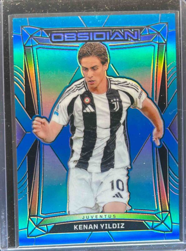 Kenan Yildiz 2024 Obsidian #41 Electric Etch Neon Blue Flood /15 RAW