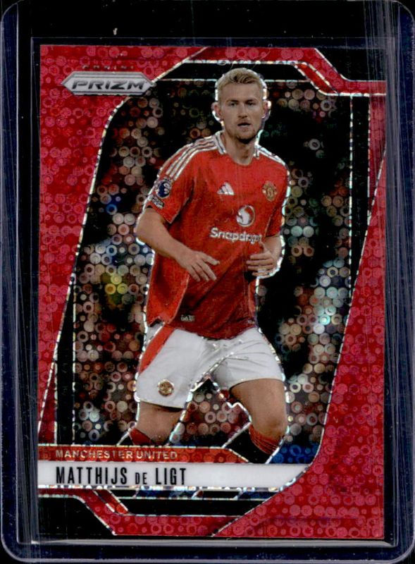 Matthijs de Ligt 2024 Prizm Premier League #125 Red Breakaway /49 RAW
