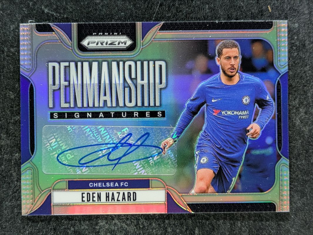 Eden Hazard 2024 Prizm Premier League #P-EH Penmanship - Silver