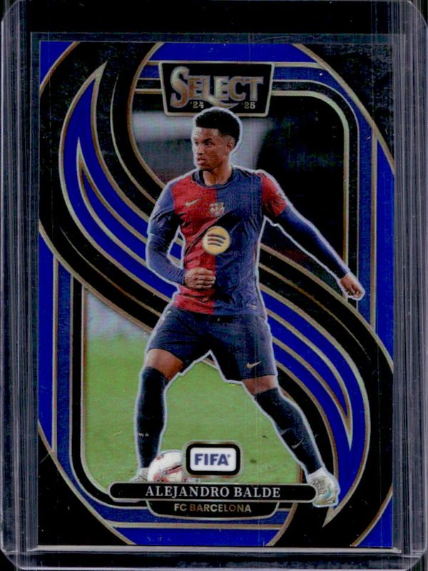 Alejandro Balde 2024 Select FIFA #106 Mezzanine Blue RAW