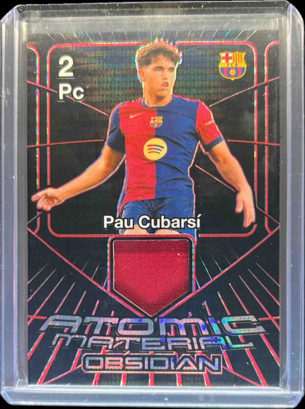 Pau Cubarsi 2024 Obsidian #AM-PC Atomic Material - Electric Etch Red Pulsar /49 RAW