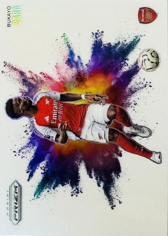 Bukayo Saka 2024 Prizm Premier League #13 Color Blast /(SSP) RAW