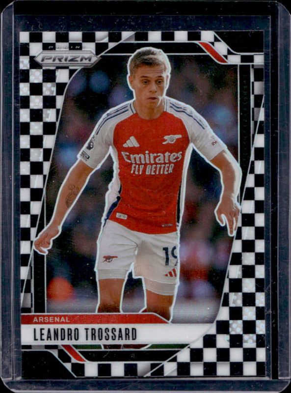 Leandro Trossard 2024 Prizm Premier League #27 Black & White Checker RAW