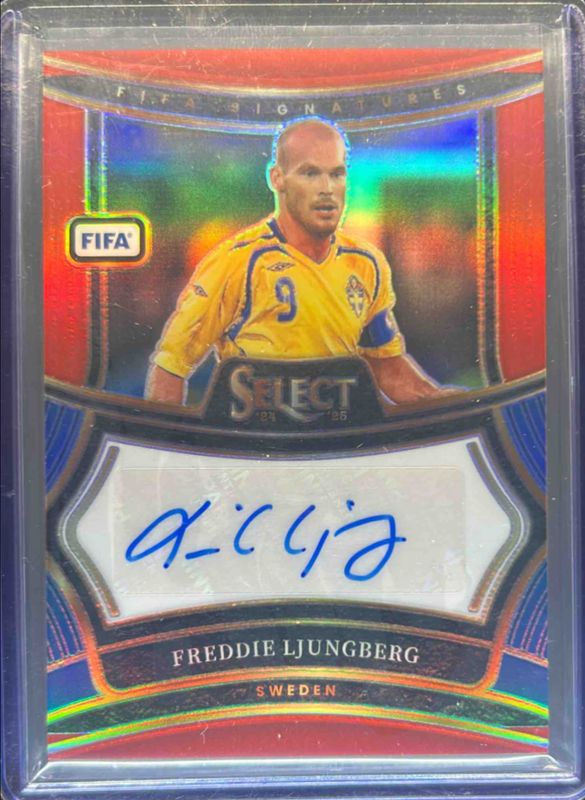 Freddie Ljungberg 2024 Select FIFA #S-FL Signatures Red RAW