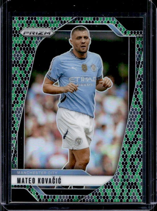 Mateo Kovacic 2024 Prizm Premier League #13 Snakeskin RAW