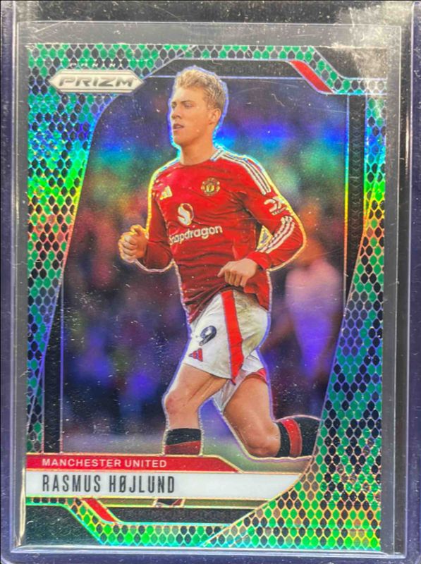 Rasmus Hojlund 2024 Prizm Premier League #135 Snakeskin RAW