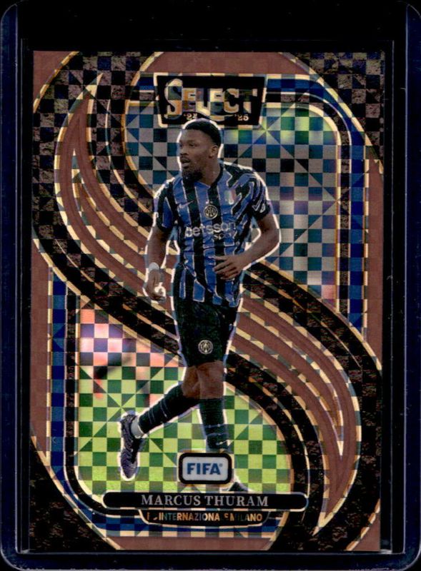 Marcus Thuram 2024 Select FIFA #137 Mezzanine Bronze Checker /75 RAW